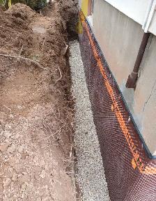 Exterior basement waterproofing