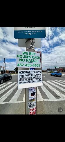$35/Hour traffic pole sign installer