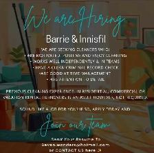 hiring for cleaning position