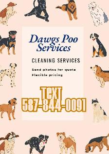 Dog poop cleaning services