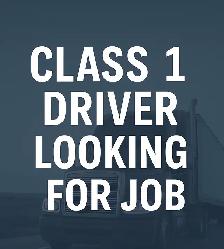 class 1 Driver 3.5 YR experience