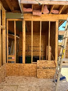Experience, general labor, in and or roofing framing siding