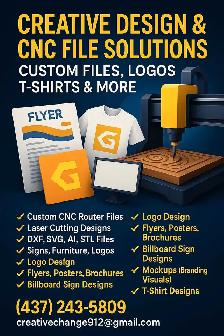 Expert Graphic Designer & CNC File Creator – Fast & Affordable