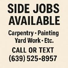 Experienced handy man looking for extra work