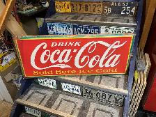 Large coke metal sign
