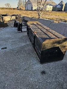 7' 6' snow pusher with back pull blade