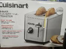Cuisinart @ slice Stainless Steel toaster New in Box