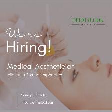 We're hiring Aesthetician