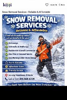 Snow Removal Services – Reliable & Affordable