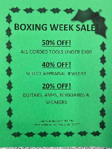 Boxing Week 20% OFF Guitas Keyboards Amps Instruments