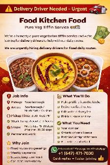 Urgent hiring delivery driver