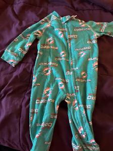 Miami Dolphins NFL Baby Sleeper - 0-3 Months