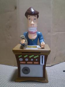 TELLER MAN TALKING BANK-WORKS- USED-$25