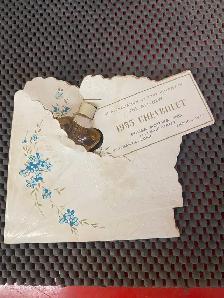 NOS.  Rare  1955 CHEVROLET Dealer Promo Stradivari  Perfume