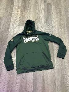 Nike Green Bay Packers Gold Logo Pullover Hoodie NFL Men's M