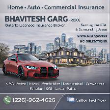 Home, Auto & Commercial | RIBO Licensed | Ontario