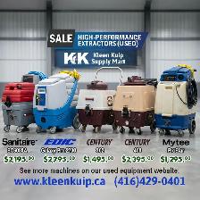 Professional Used Carpet Cleaning Machines - Ready to Work