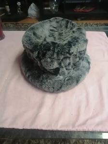 Women's hat fur Grey