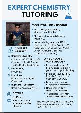 Expert Chemistry Tutroing-PhD from Univeristy of Alberta