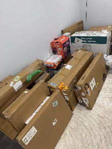 a mixture of brand new and used Amazon return items