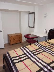 Brand new private day room with a queen-size bed