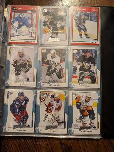7 Binders of Hockey Cards Mixed Hockey Card Lot
