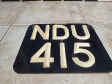 england license plate