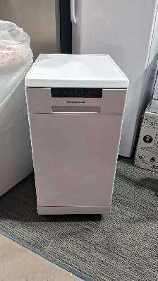 HAMILTON BEACH DISHWASHER WITH WHEELS WHITE COLOR