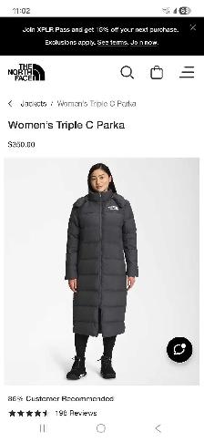 north face women jacket medium