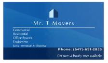 MR T MOVERS – RELIABLE & AFFORDABLE MOVING SERVICES
