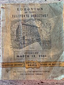 Edmonton telephone Directory book
