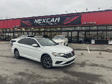 2019 Volkswagen Jetta HIGHLINE LEATHER PAN/ROOF A/CARPLAY B/SPOT
