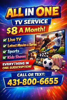 TV Entertainment Made Easy – Only $8 Monthly