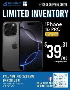 Bell iPhone 16 Pro Clearance Sale!!