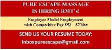 Hiring Massage Therapists Part-Time/Full-Time!