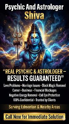 Lost Love? Career Blocked? REAL PSYCHIC ASTROLOGER – EDMONTON