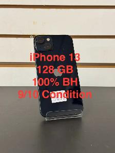 iPhone 13 128GB 100% battery health 9/10 condition