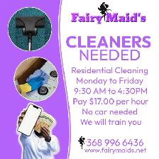 Fairy Maid's / Cleaners Needed