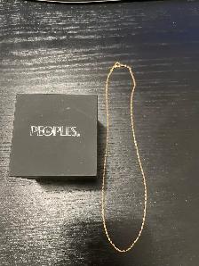 18K Two-Tone Gold Dorica Singapore Chain Necklace 16