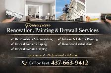 Premium Renovation, Painting & Drywall Services