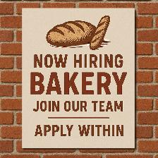 Hiring -Baker Wanted