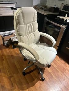 BRAND NEW WHITE DESIGNER CHAIR for Back SupportAS PICTURED