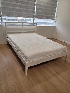 IKEA Twin Bed, Swivel Chair & Garment Rack