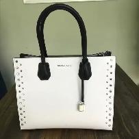 Michael Kors Black and White Studded bag