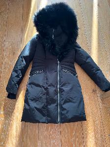 RUDSAK Black Fur Coat Size Small $200 Ladies