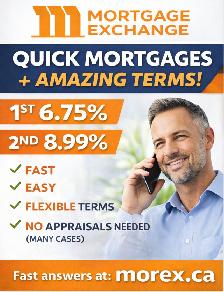 Need Money Fast? 1st & 2nd Mortgages at 6.75%!
