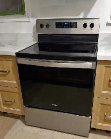 Whirlpool Glass Top Stove for Sale - Stainless Steel, Excellent