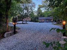 Muskoka custom bungalow, 17 acres w shop.