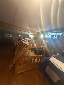 Solid maple bunk bed