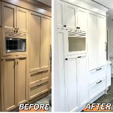Fast and Affordable Kitchen Cabinet Spray Painting